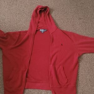 Red XL Polo Hoodie